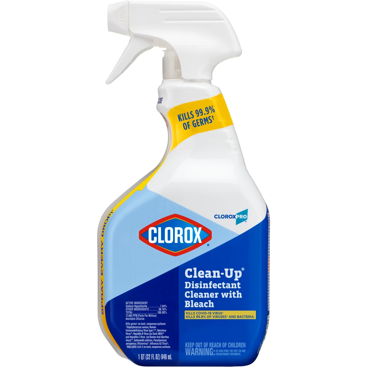 Clean-Up All Purpose Cleaner Disin. 32 oz. Spray Original w/ Bleach