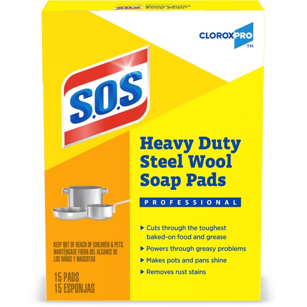 S.O.S. Steel Wool Soap Pads 15 Count