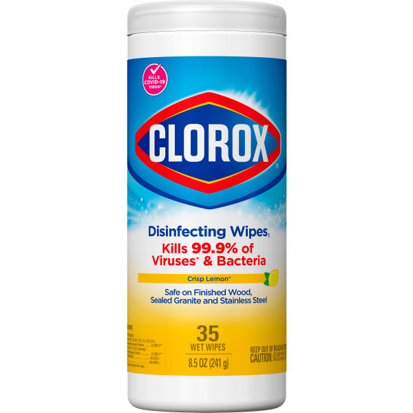 Bleach Free Disinfecting Wipes 35 Count Crisp Lemon