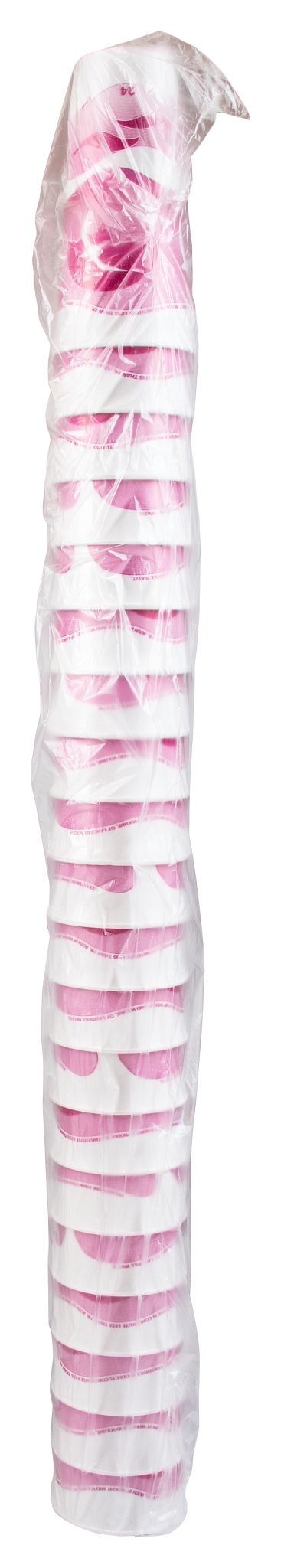 Horizon Foam Cup 24 oz White w/ Mauve Print