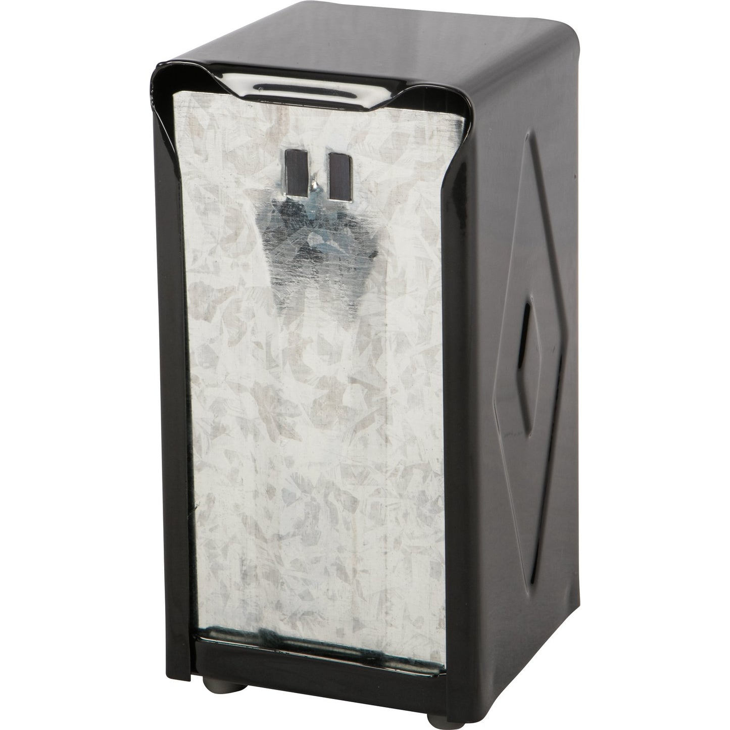Classic Tabletop Napkin Dispenser Black Stainless Holds 150 Tallfold
