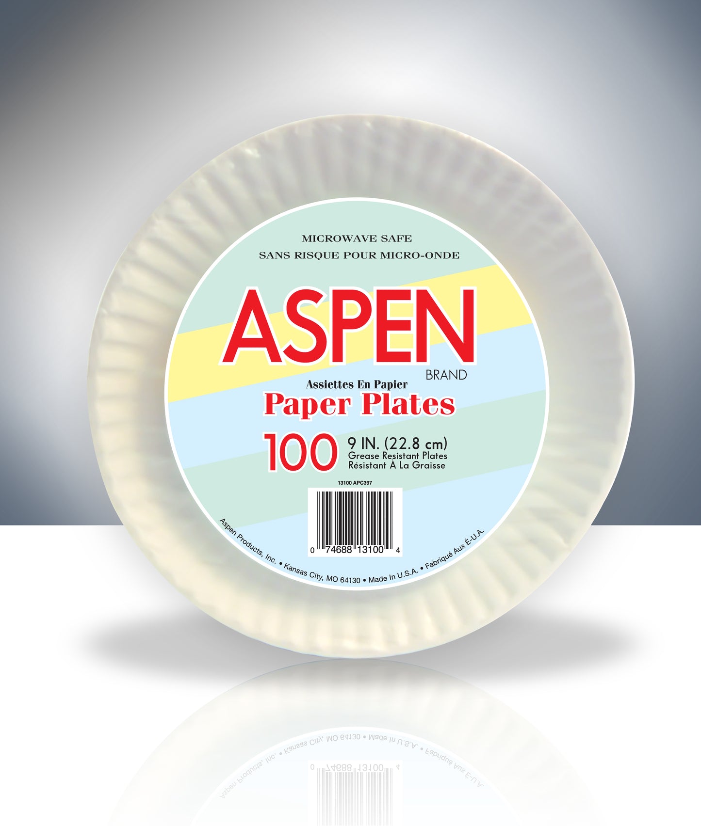 Coated Paper Plates 9" White