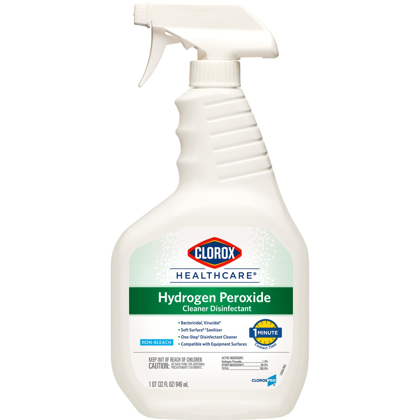 Healthcare Disinfectant Cleaner 32 oz. Spray Hydrogen Peroxide
