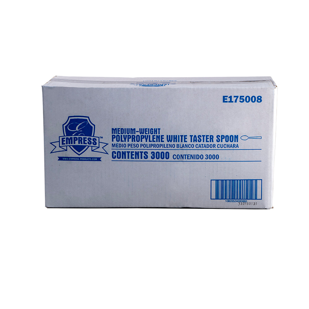 Medium Weight Taster Spoon Polypro White Dense Pack