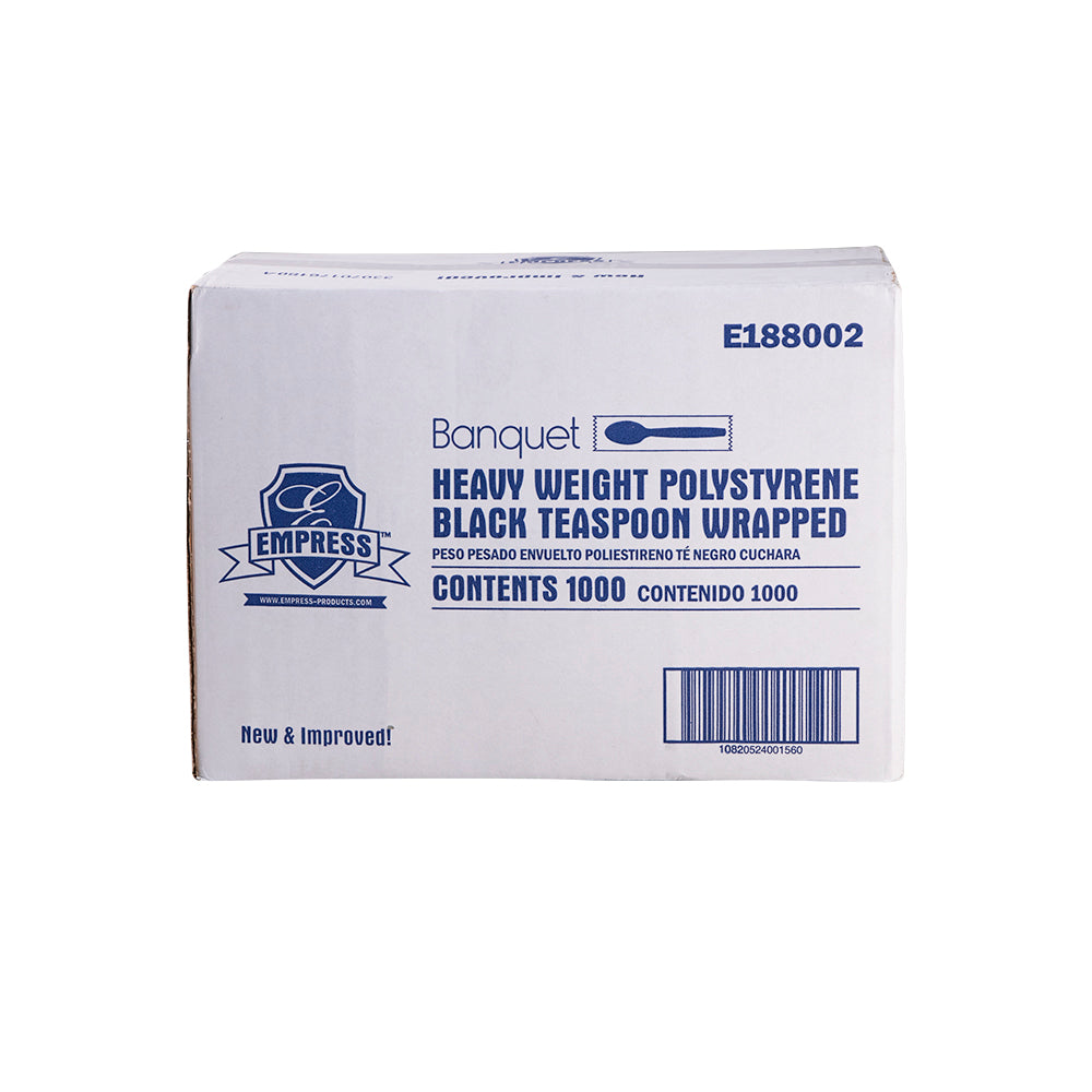 Heavy Weight Teaspoon PS Black Wrapped