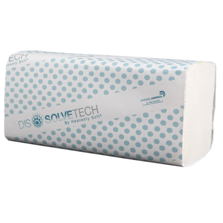 DISSOLVETECH Multifold Towel 9.25x9.5" White