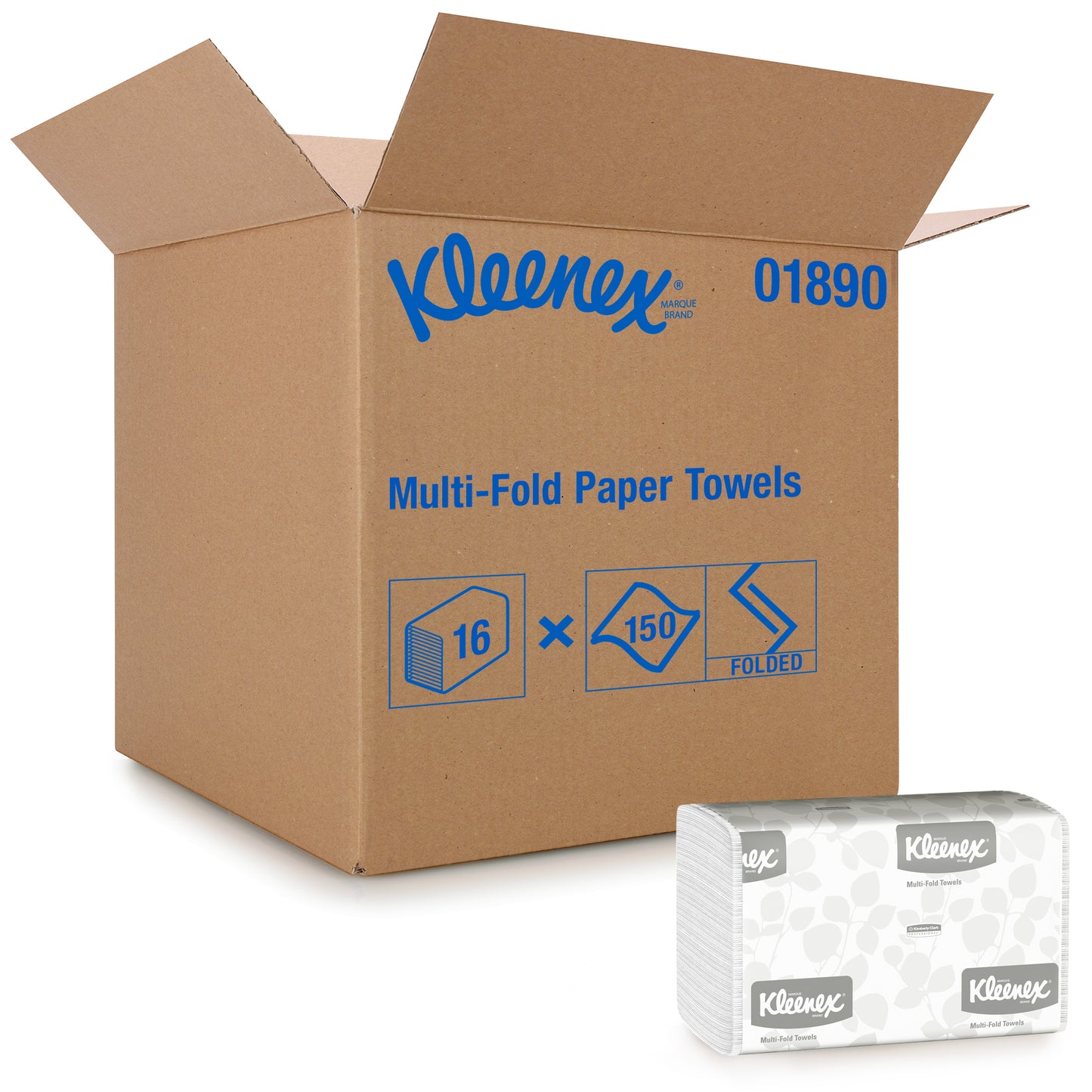 Kleenex Multi-Fold Towels White 9.2" x 9.4"