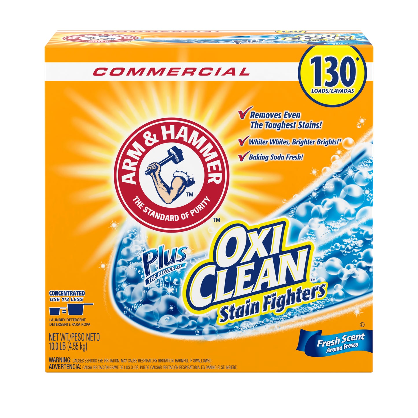 Arm & Hammer Powder Detergent 130 Loads Fresh Scent Plus OxiClean