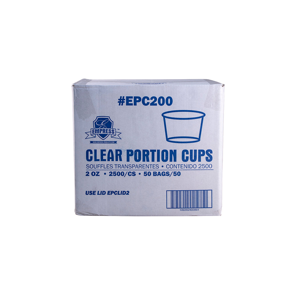 Plastic Portion Cup 2 oz, Clear