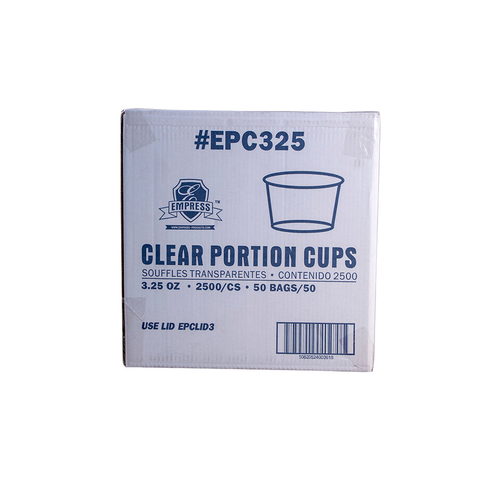 Plastic Portion Cup 3.25 oz, Clear