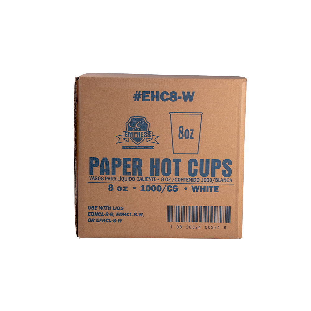Paper Hot Cup 8oz White