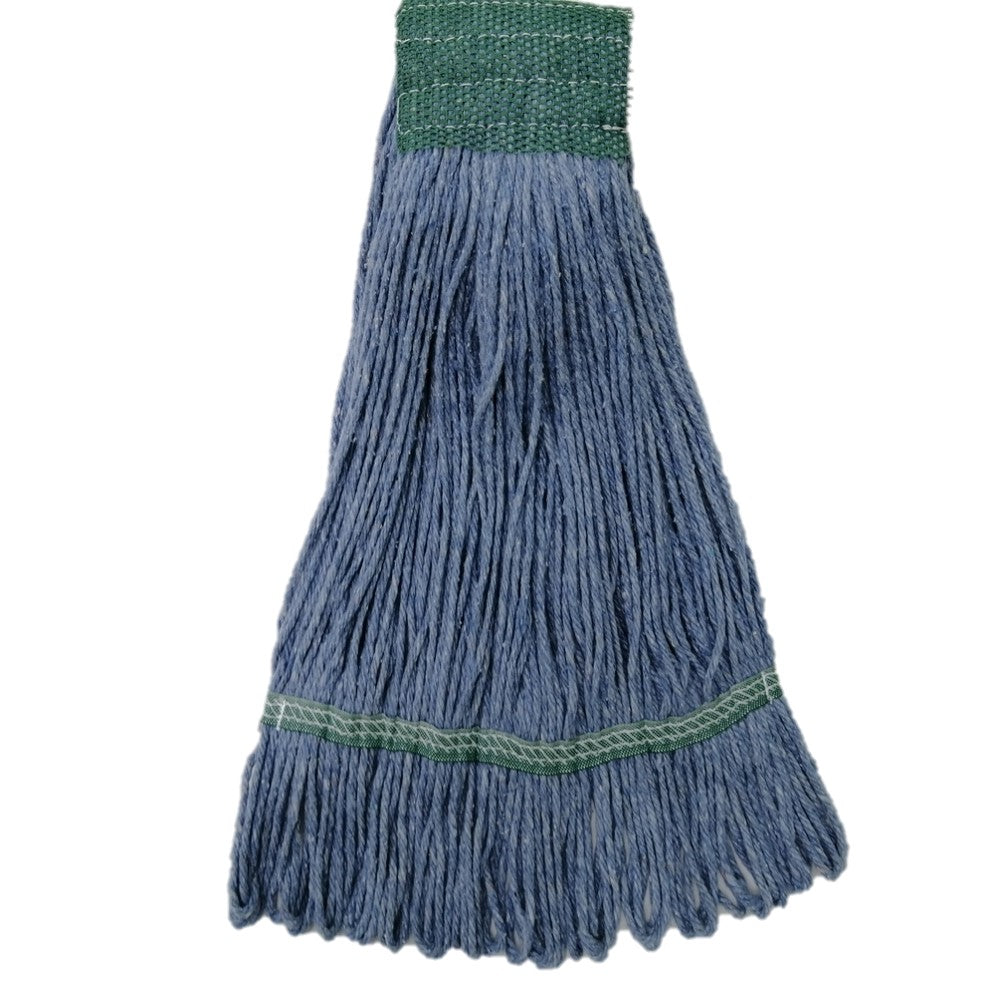 Blue Looped End Mop Wide Band Med Blue Blended w/Green Mesh Mop Tape
