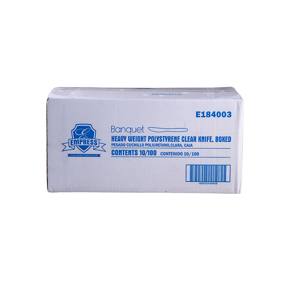 Banquet Heavy Weight Knife PS Clear Boxed