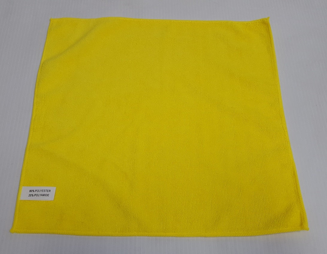 Yellow Microfiber Wipe 300 GRAM 16" X 16"