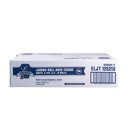 2 Ply Jumbo Roll Tissue - VIRGIN 3.2 x 525, White, 9 Inch.