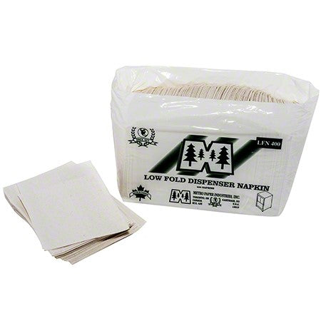 Metro Brand Jr. Dispenser Napkin Low Fold 1/6 Fold 1 Ply 12" x 6"