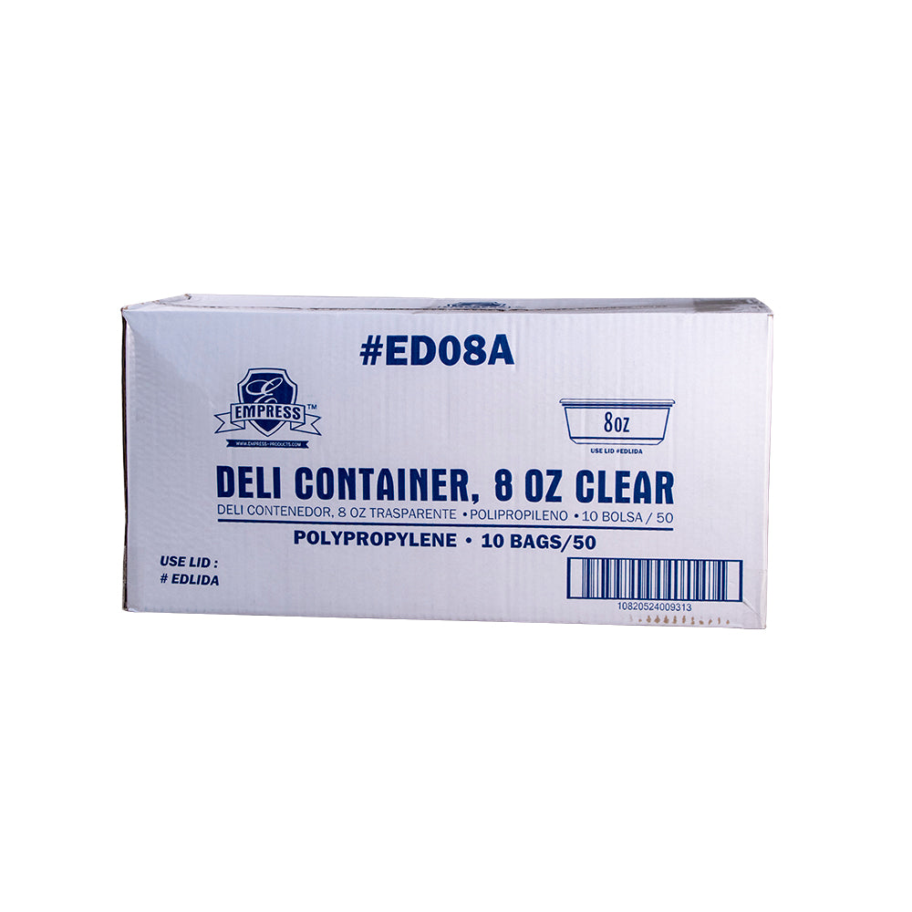 Deli Container Clear 8 oz