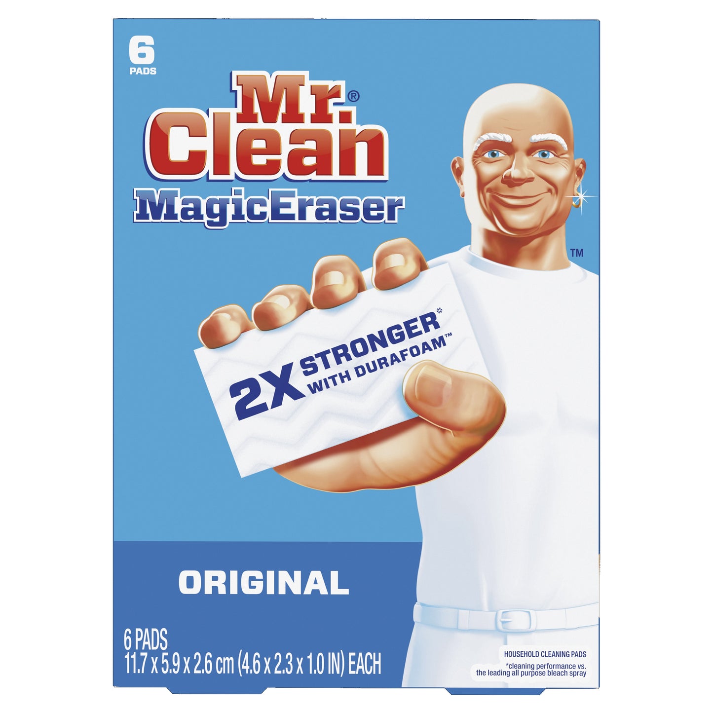 Mr. Clean Magic Eraser 6 Count Original w/ Durafoam