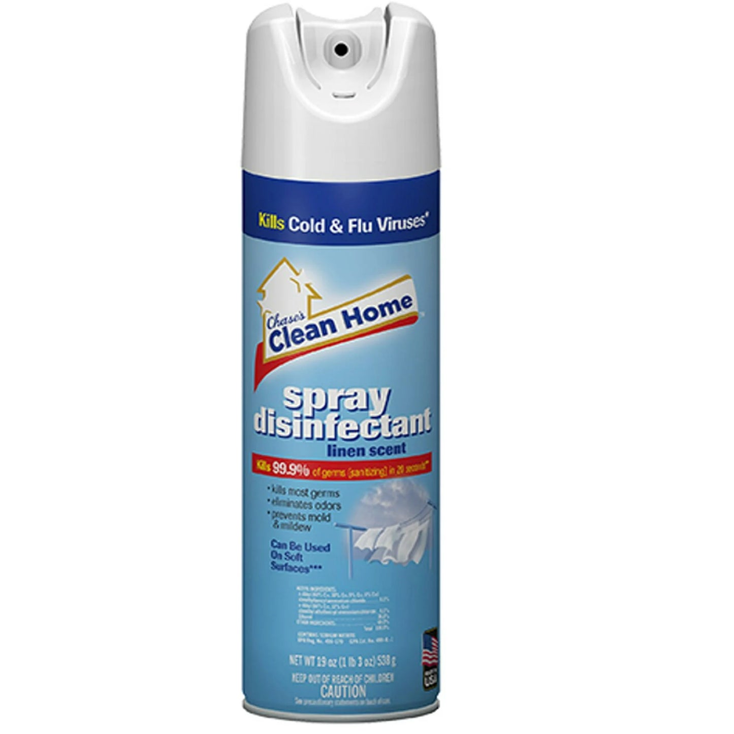 Clean Home Disinfectant Spray 19 oz. Linen Scent