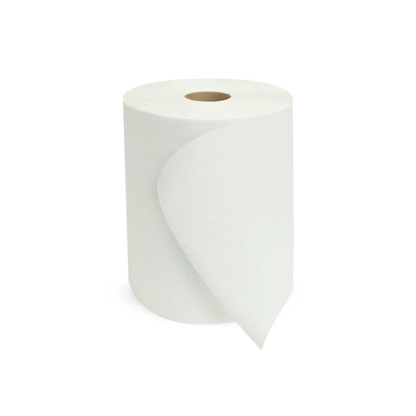 8" Universal Hardwound Roll Towel White 1-Ply 2" Core 800'