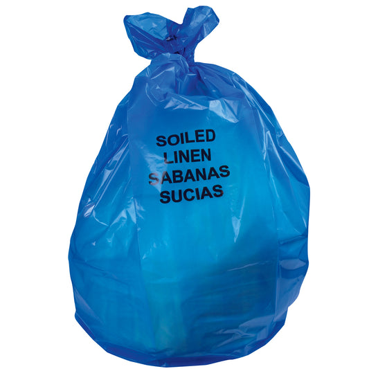 37x50 LLDPE Blue 1.3 Mil Indiv. Folded Can Liners 44 Gallon