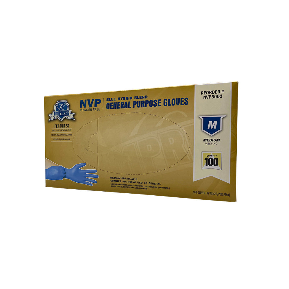 Blue Hybrid Glove Medium