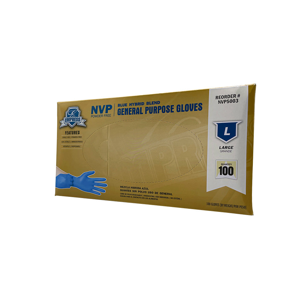 Blue Hybrid Glove Large