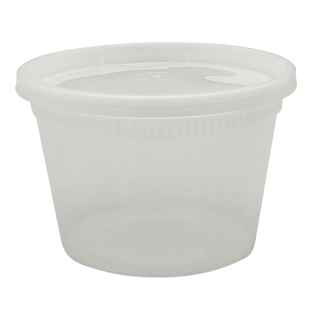Heavy Duty Deli Containers 16 oz, Clear, Combo Pack