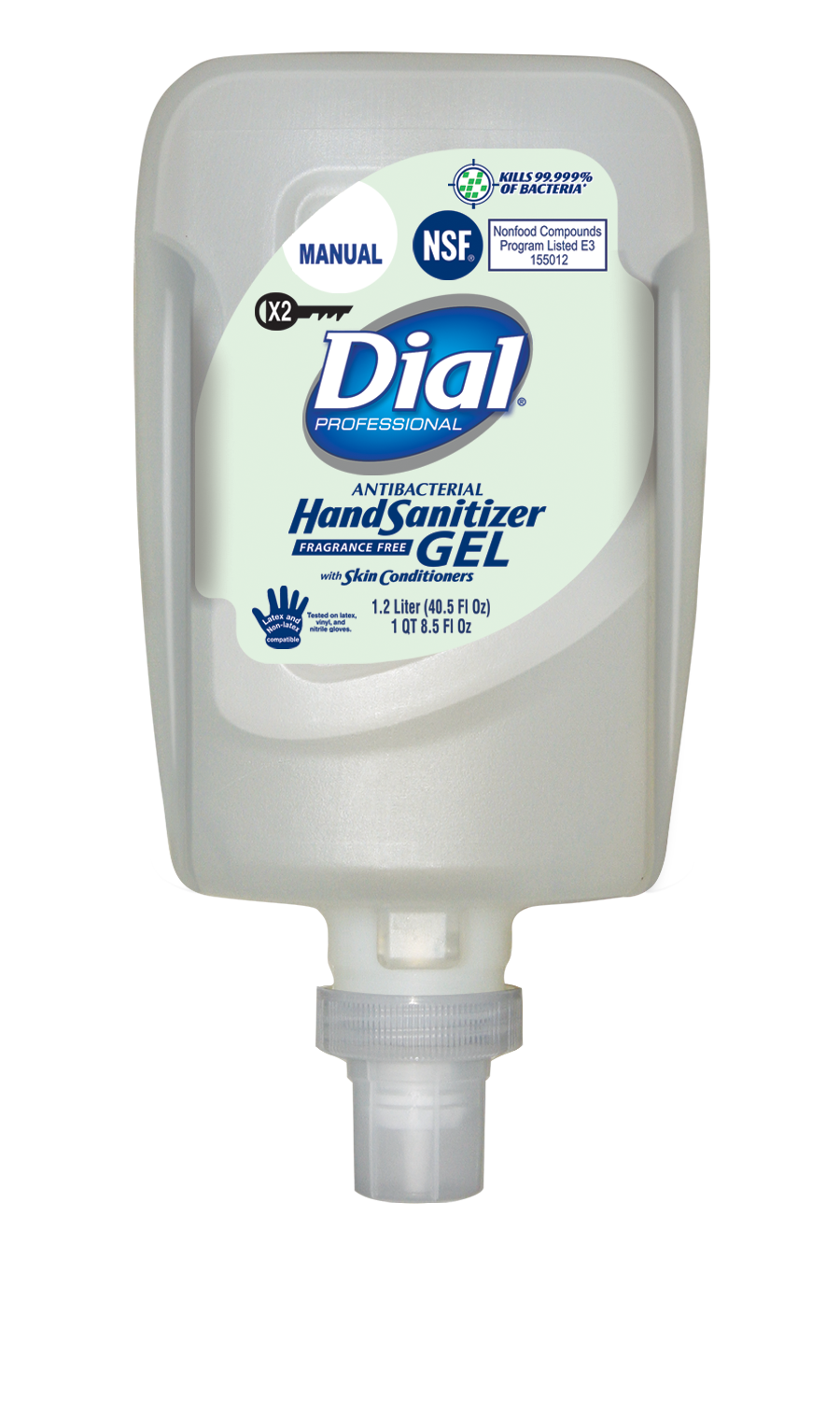 Gel Hand Sanitizer FIT X2 Manual Refill 1.2 Liter