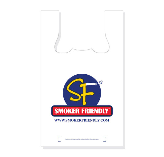 "Smoker Friendly" T-Shirt Bags 12 x 7 x 20