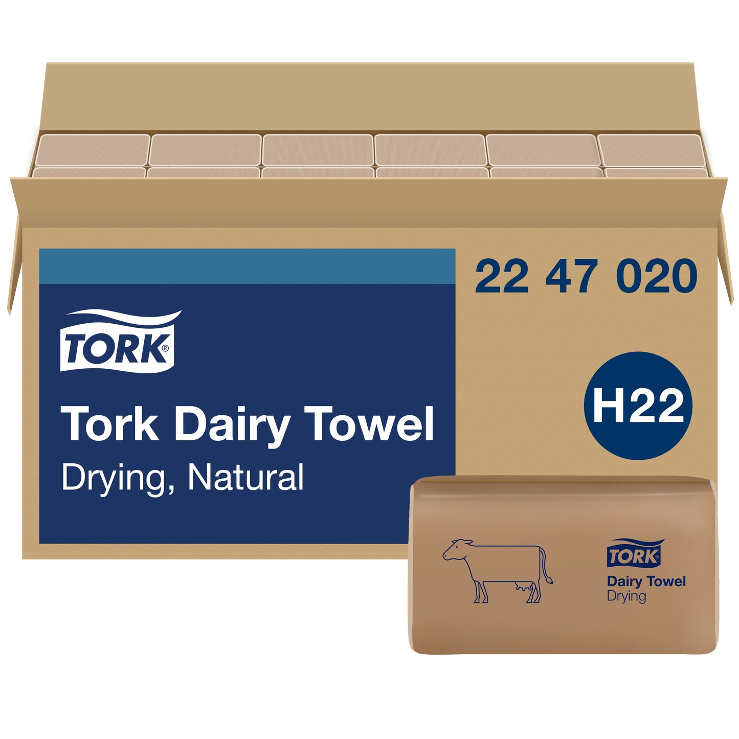 Tork Dairy Towel Singlefold Kraft
