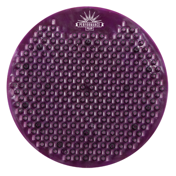 Splash Free Purple Urinal Screen Round Vineyard Scent