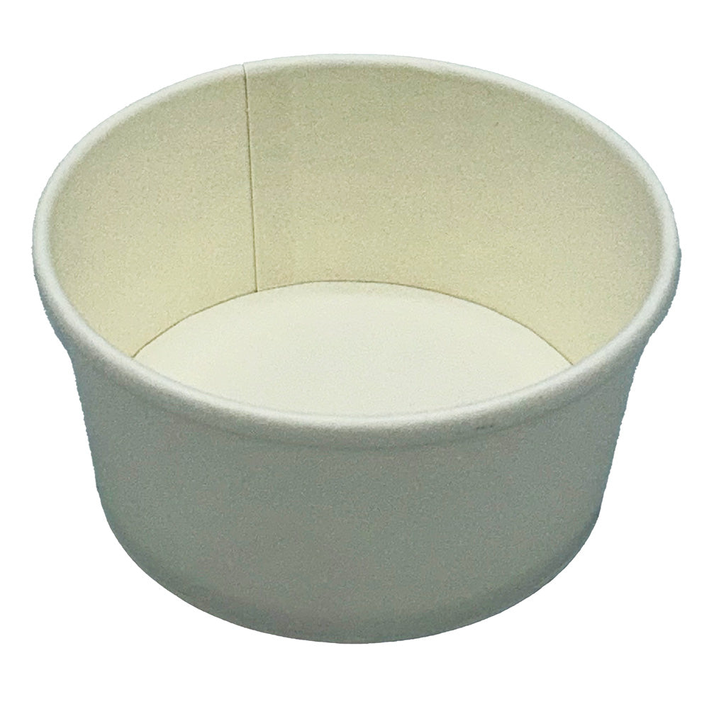 Paper Food / Soup Container Bulk 8 oz White