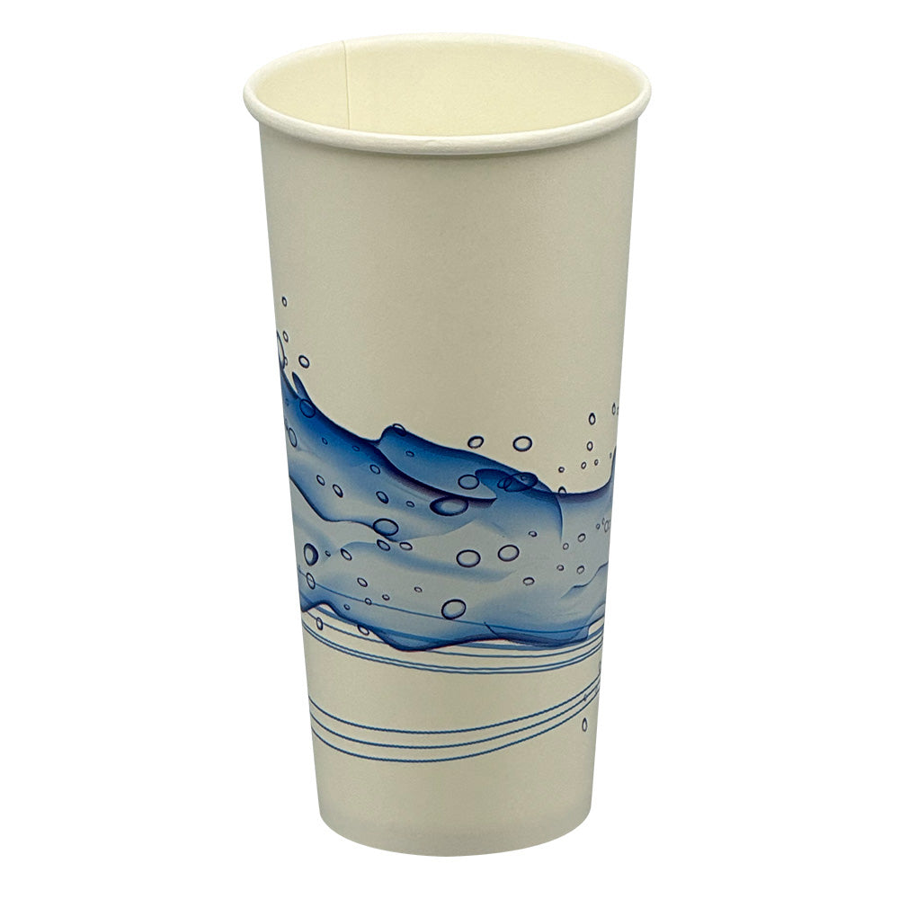 Paper Cold Cup 22 oz , "Cool Wave" Stock Print