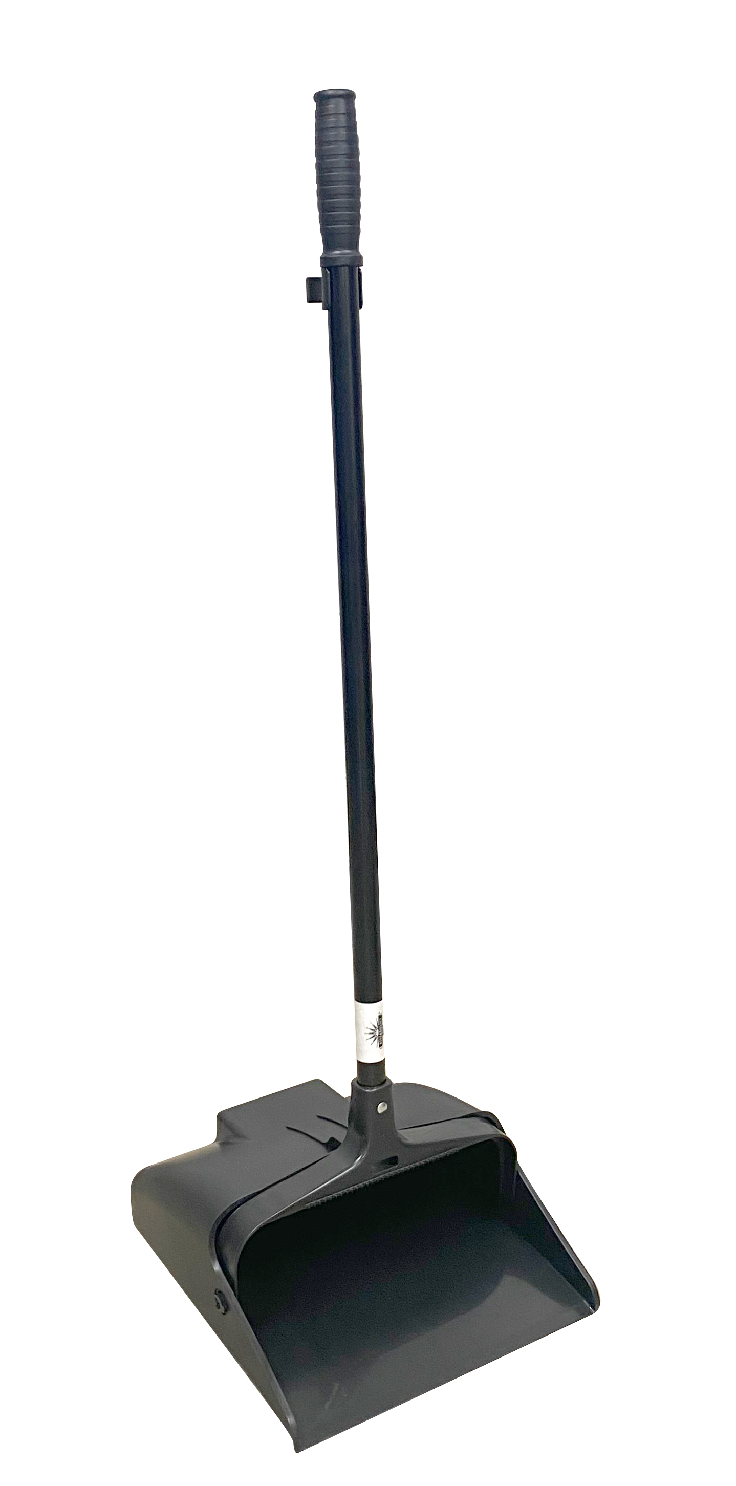 Lobby Dust Pan w/ 36" Metal Handle Black