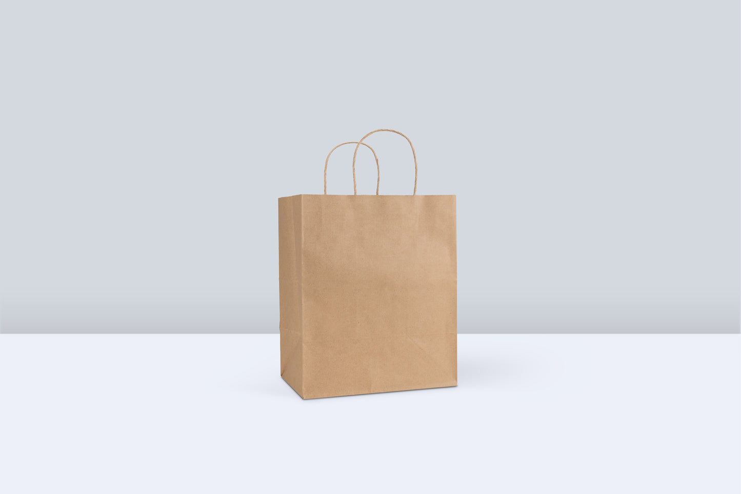 Reddi-2-Go Twist Handle Paper Bag 10" x 6.75" x 12" , Kraft , 60#