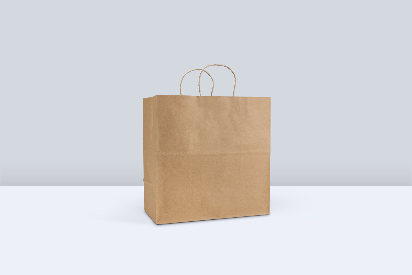 Reddi-2-Go Twist Handle Paper Bag 13" x 7" x 13" , Kraft , 65#