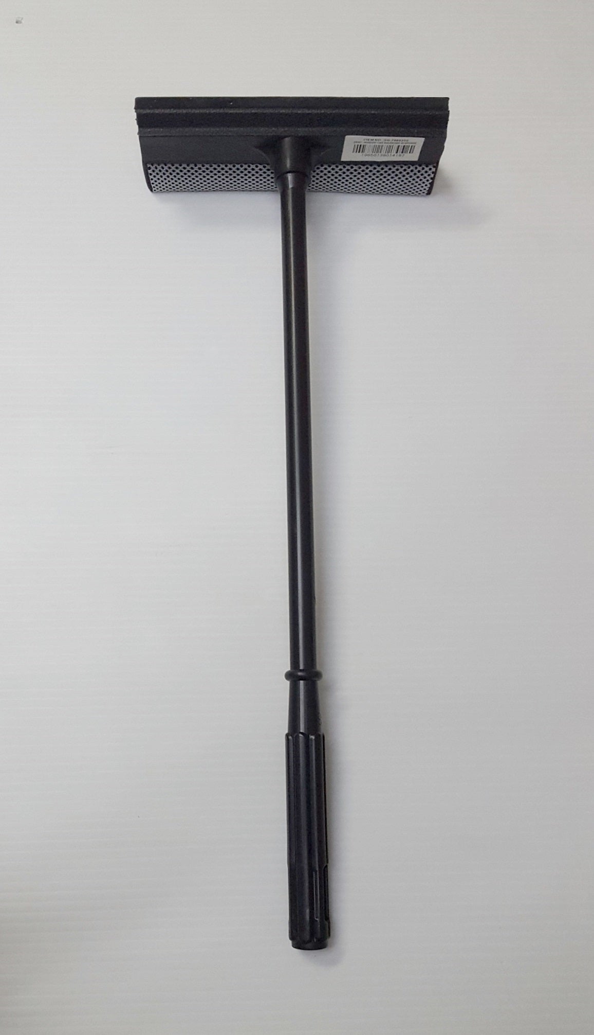 Window Car Squeegee w/ Sponge Head 4" x 2" Black, Plastic