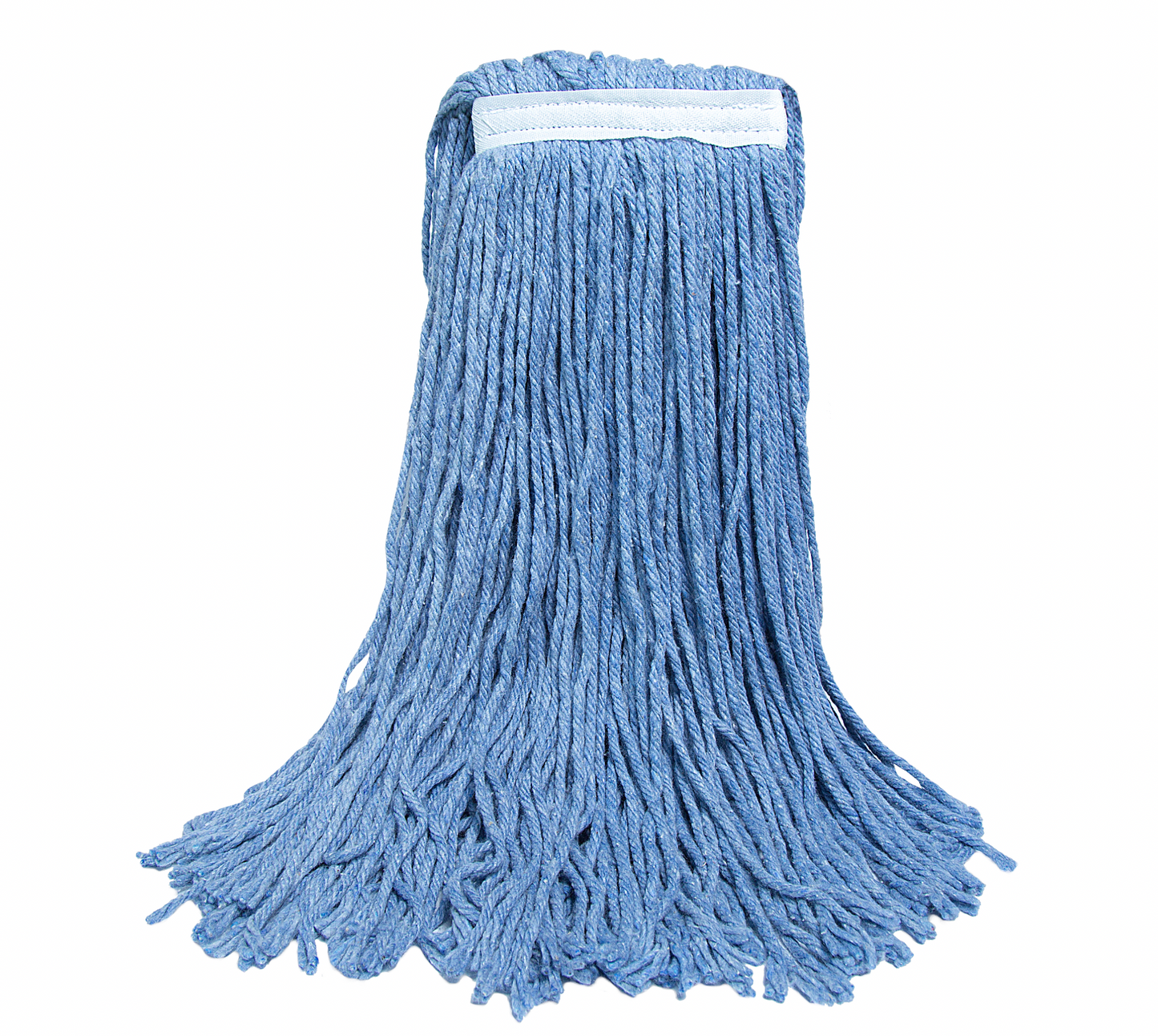 Blended Cotton Cut-End Mop Head Blue, 16 oz., Narrow Band, 4-Ply