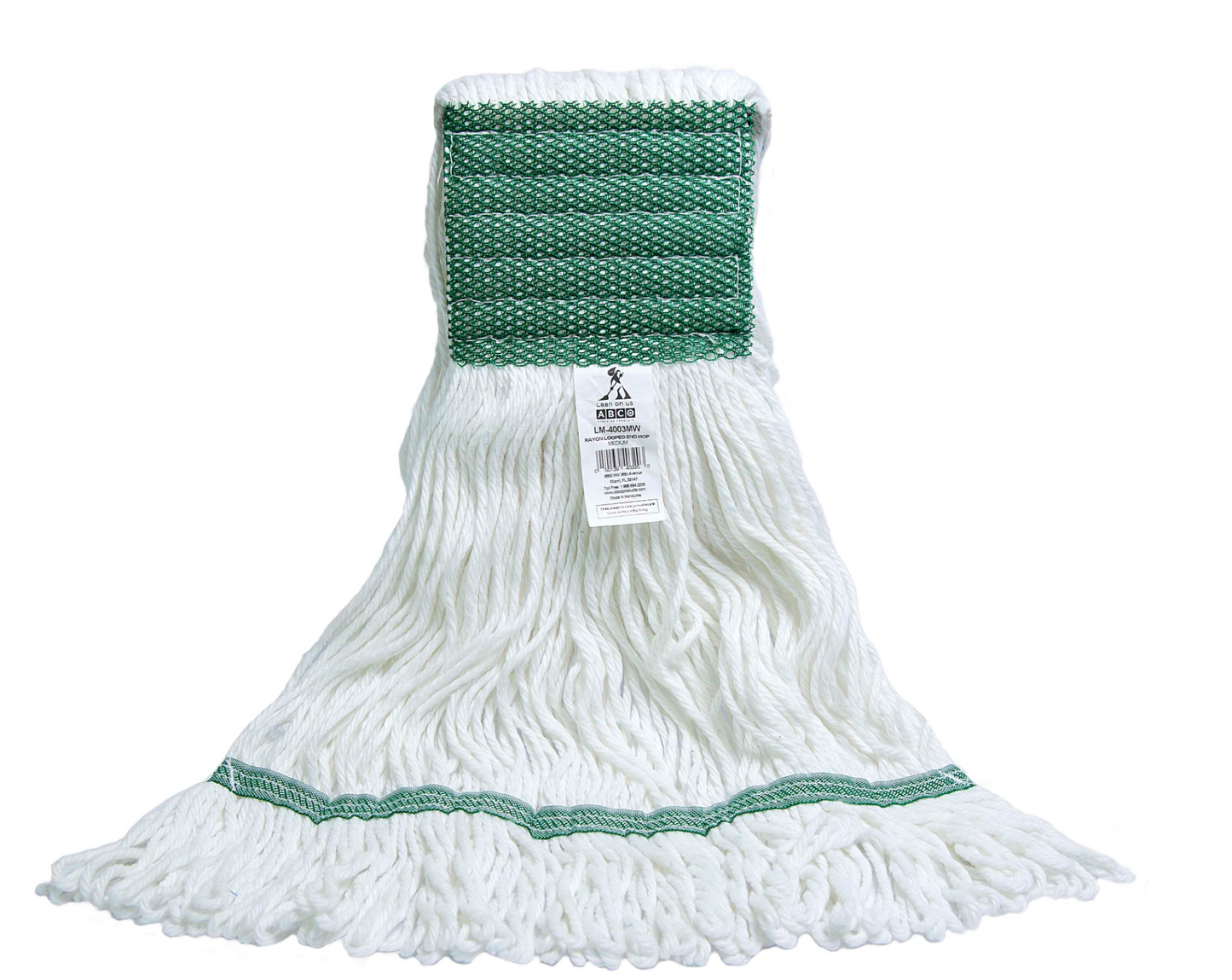 Medium Rayon Looped End Mop Green