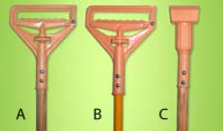 Janitor Plastic Swing Away Wood Handle 60"