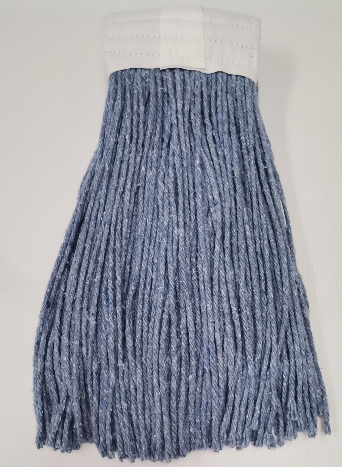 24 oz. Blue Blended Cut-End Wet Mop Mop Head W/ 5" Head Band