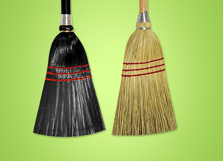 Lobby Broom Blended Natural Green