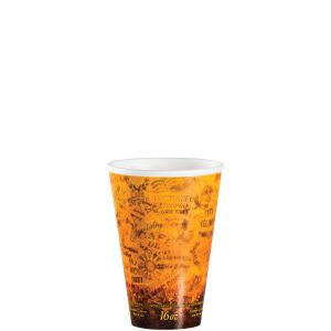 Fusion Foam Hot Cup 16 oz White w/ Escape Design