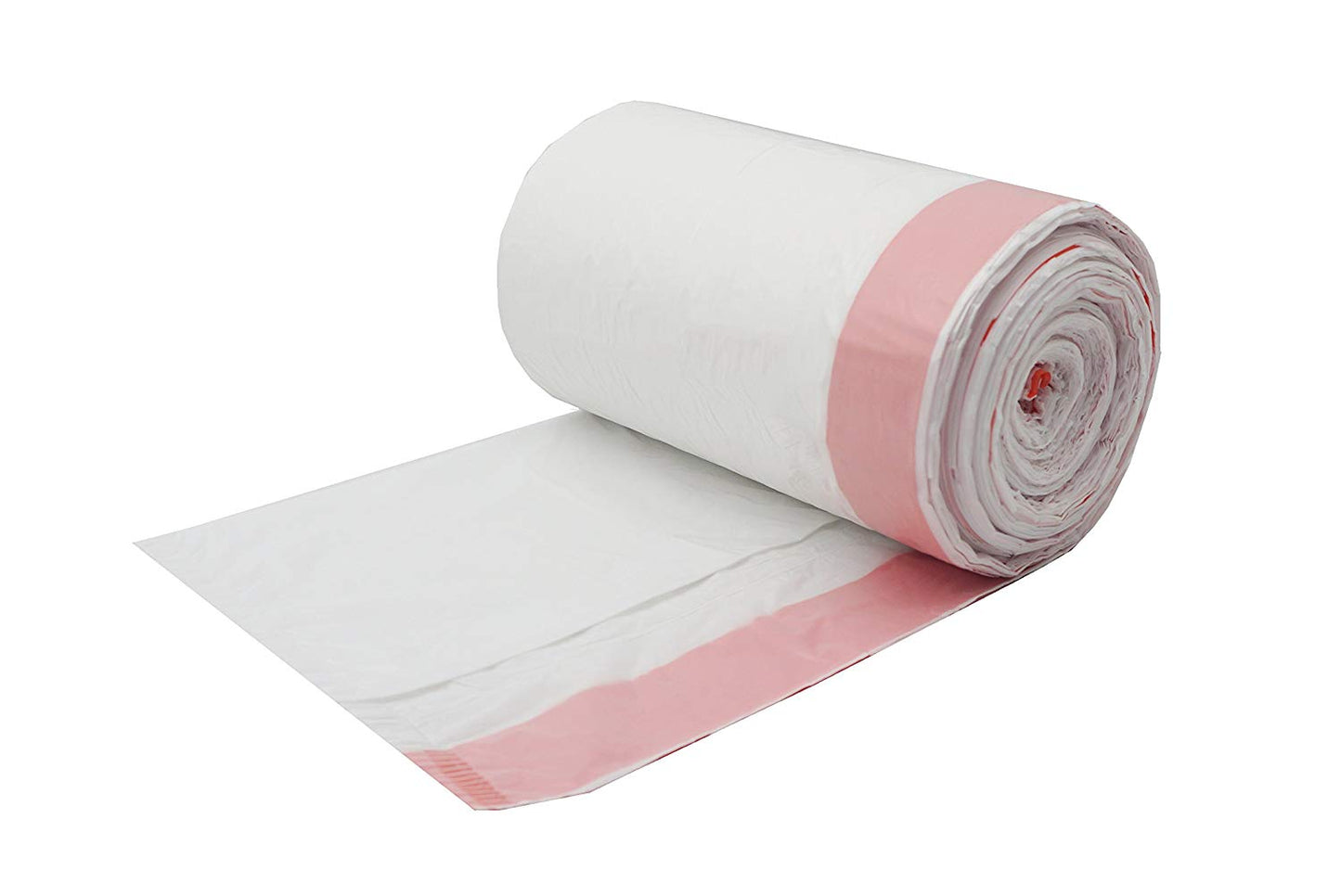 41x42.5 1.0 mil White 55 gallon Draw Tape Liner