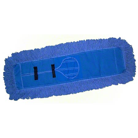 Loopend Dust Mop With Velcro 5X24 Loopend Blue Dust Mop
