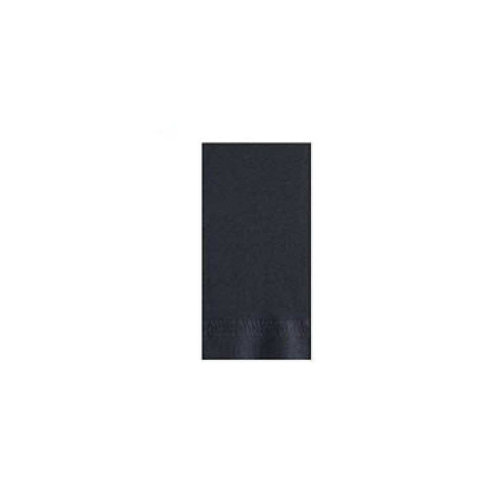 15" X 17" Dinner Napkin Black 2-Ply 1/8 Fold