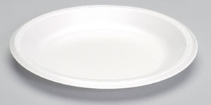 Celebrity 10.25" White Plate Polystyrene Foam