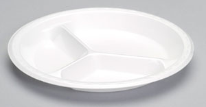 Celebrity 10.25" White 3-Comp Plate Non Laminated Foam