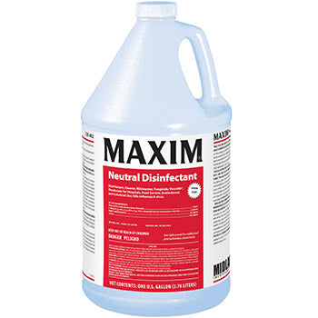 Maxim Neutral Disinfectant Cleaner 1 Gallon Lemon Scent DS402